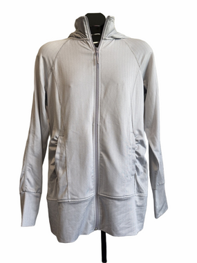 Mondetta Women's Gray Zippered Utility Jacket